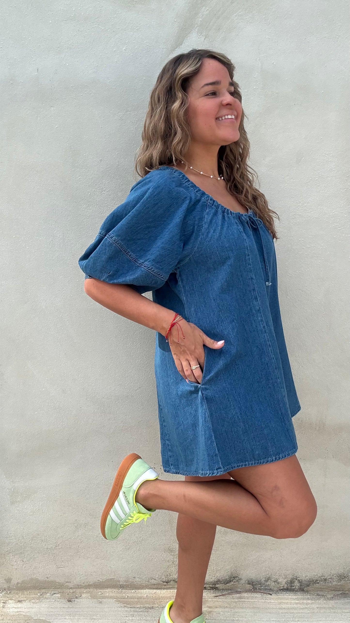 Bubble Denim Romper