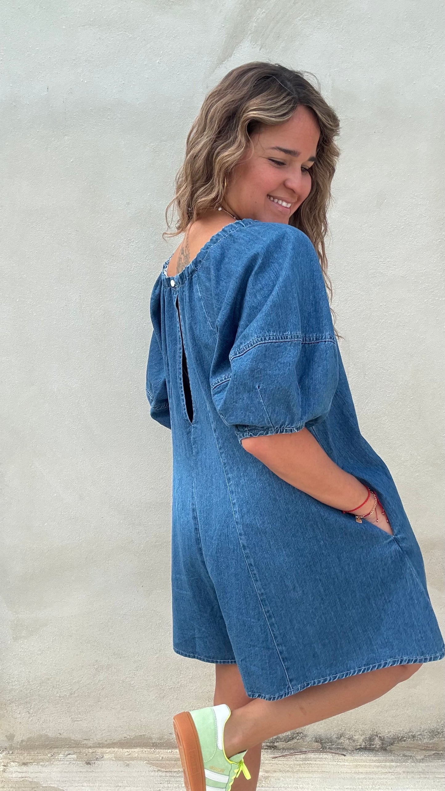 Bubble Denim Romper