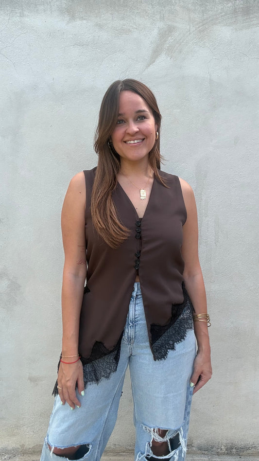 Midnight Muse Lace Top