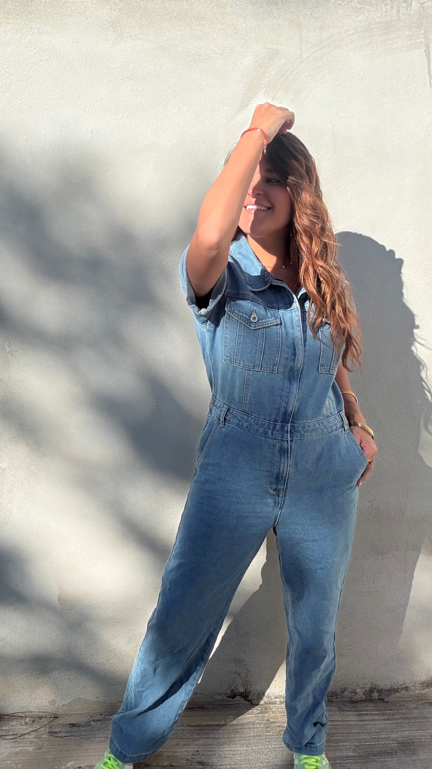 Utility Denim Jumpsuit