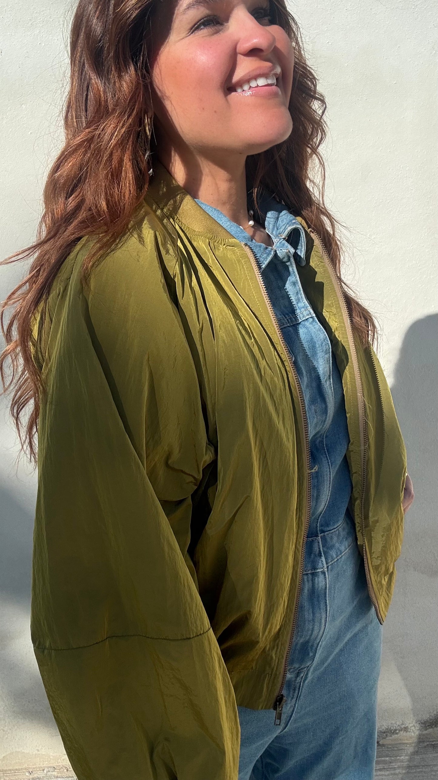 Shimmer Moss Bomber