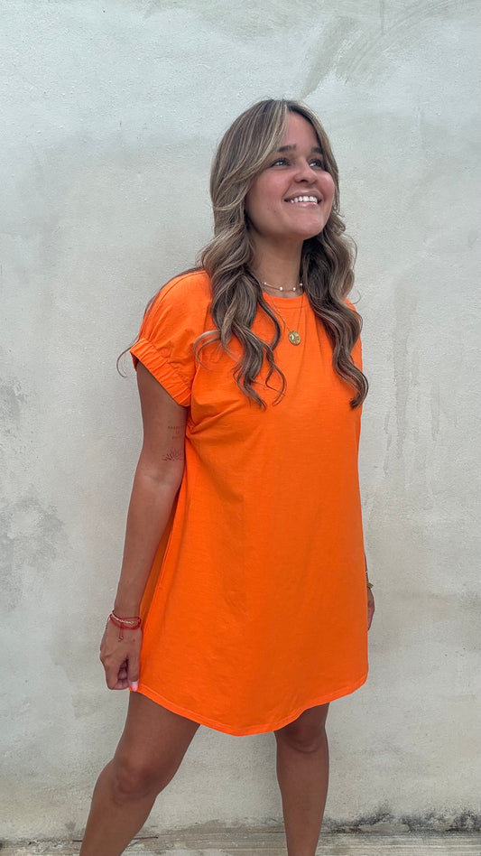 Sunset T-shirt dress