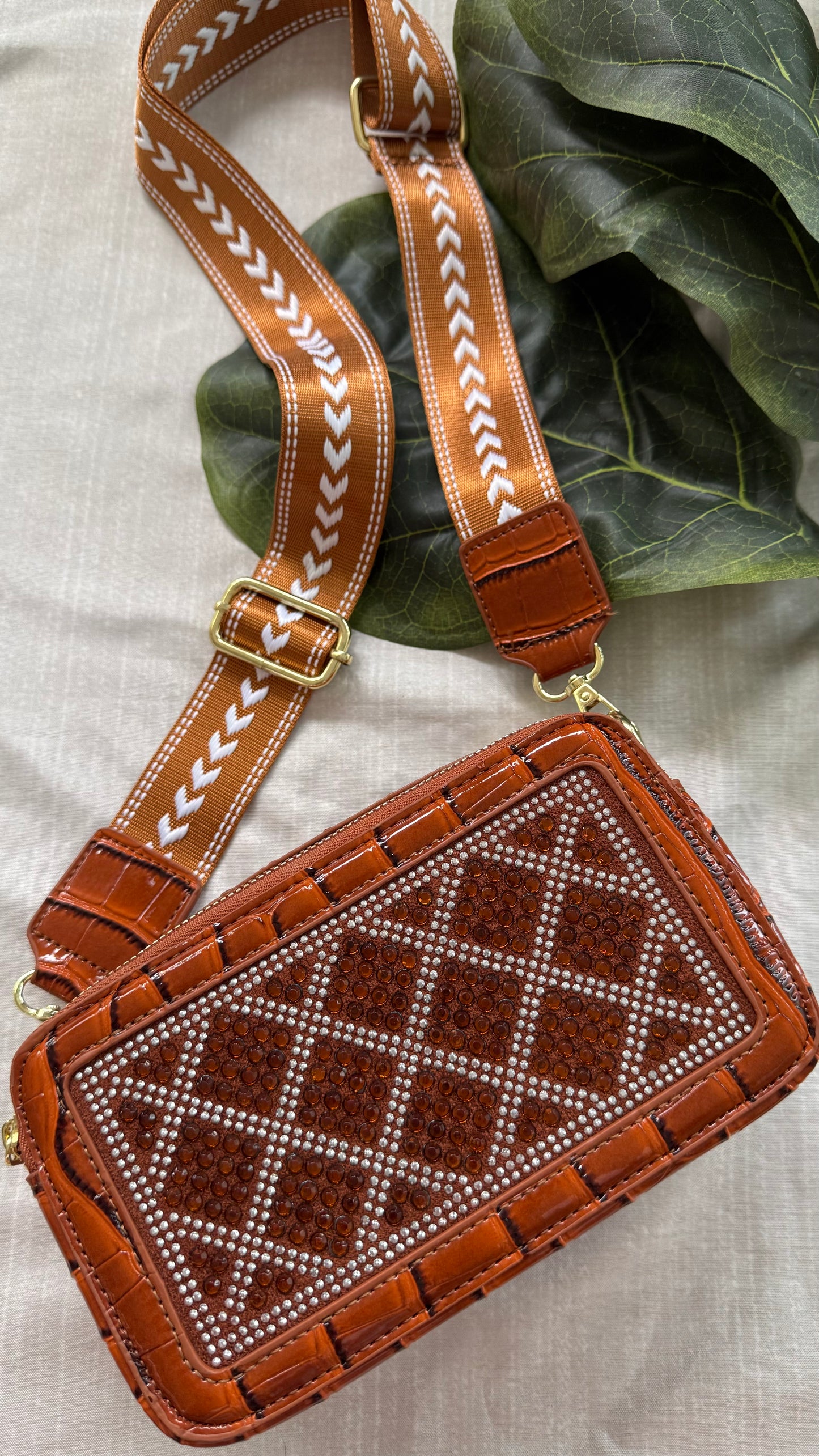 Cocodrile Bling Crossbody