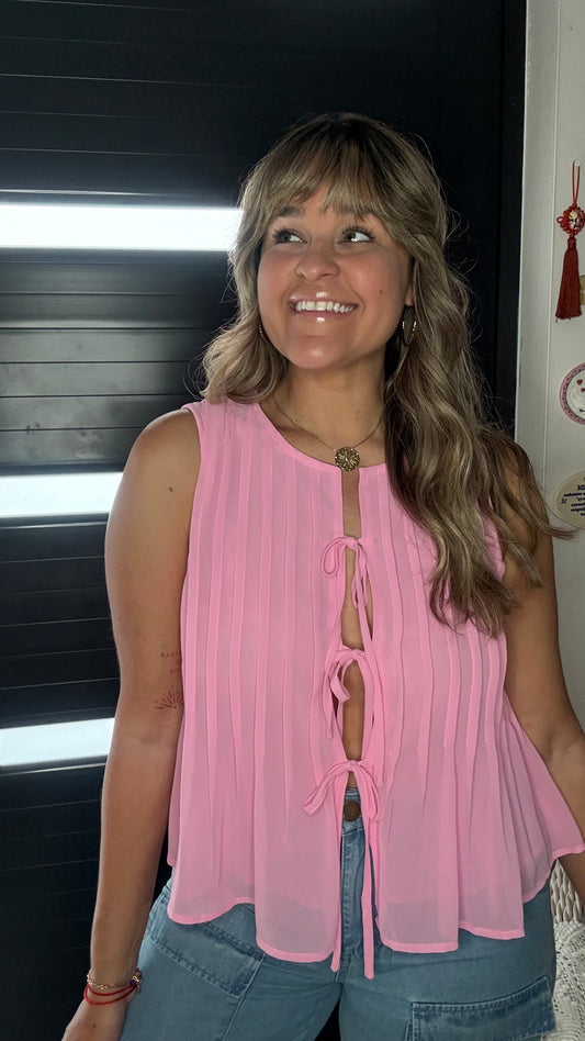 Bubblegum Bow Top