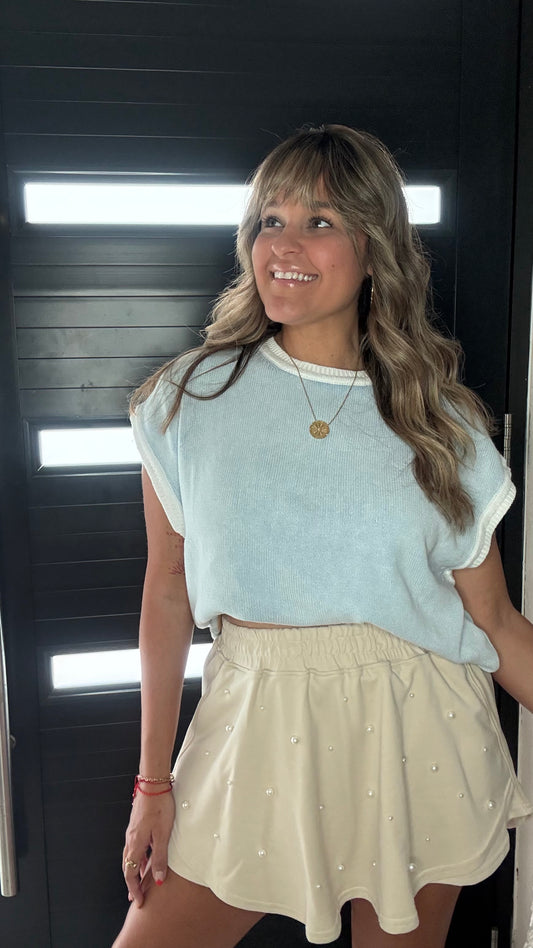 Ocean Pearly Skort