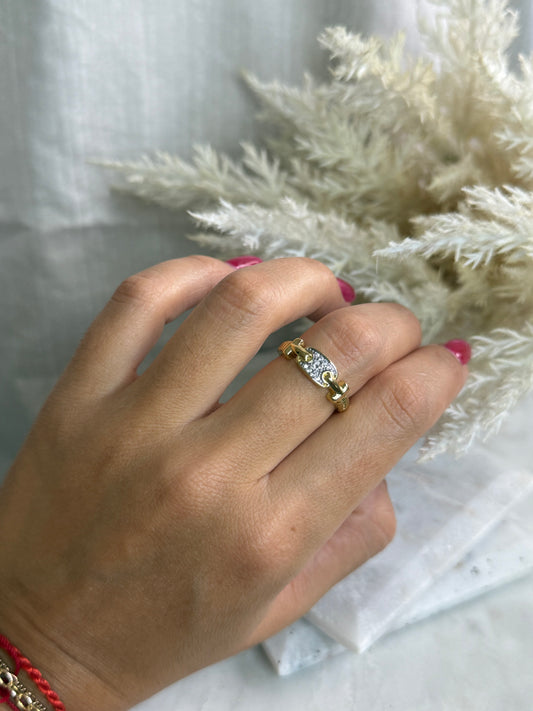 2 Tone Belt Ring
