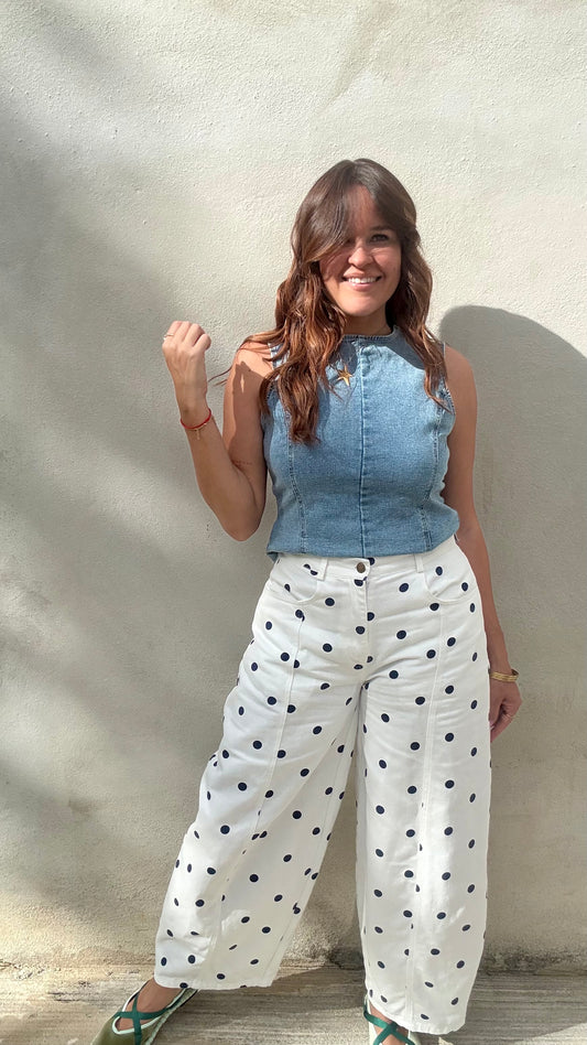 Dotty Barrel Jean